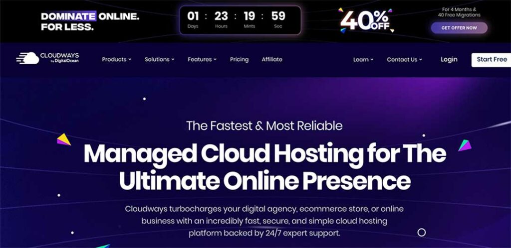 Black Frieday Cloudways Hosting for Small Business, Sole Traders, Startups - Scalable Hosting